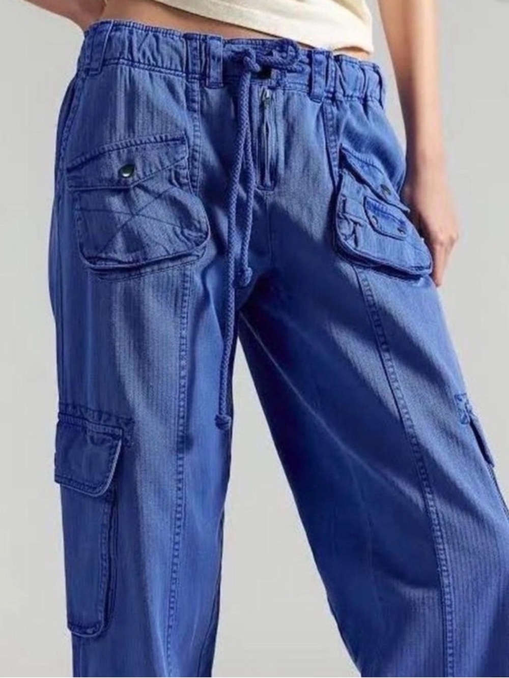Free People Tahiti Cargo Pants 🔥 Size L M - Picture 3 of 5